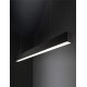 Κρεμαστό Γραμμικό Φωτιστικό LED Paz 57W 140.8cm Λευκό/Μαύρο