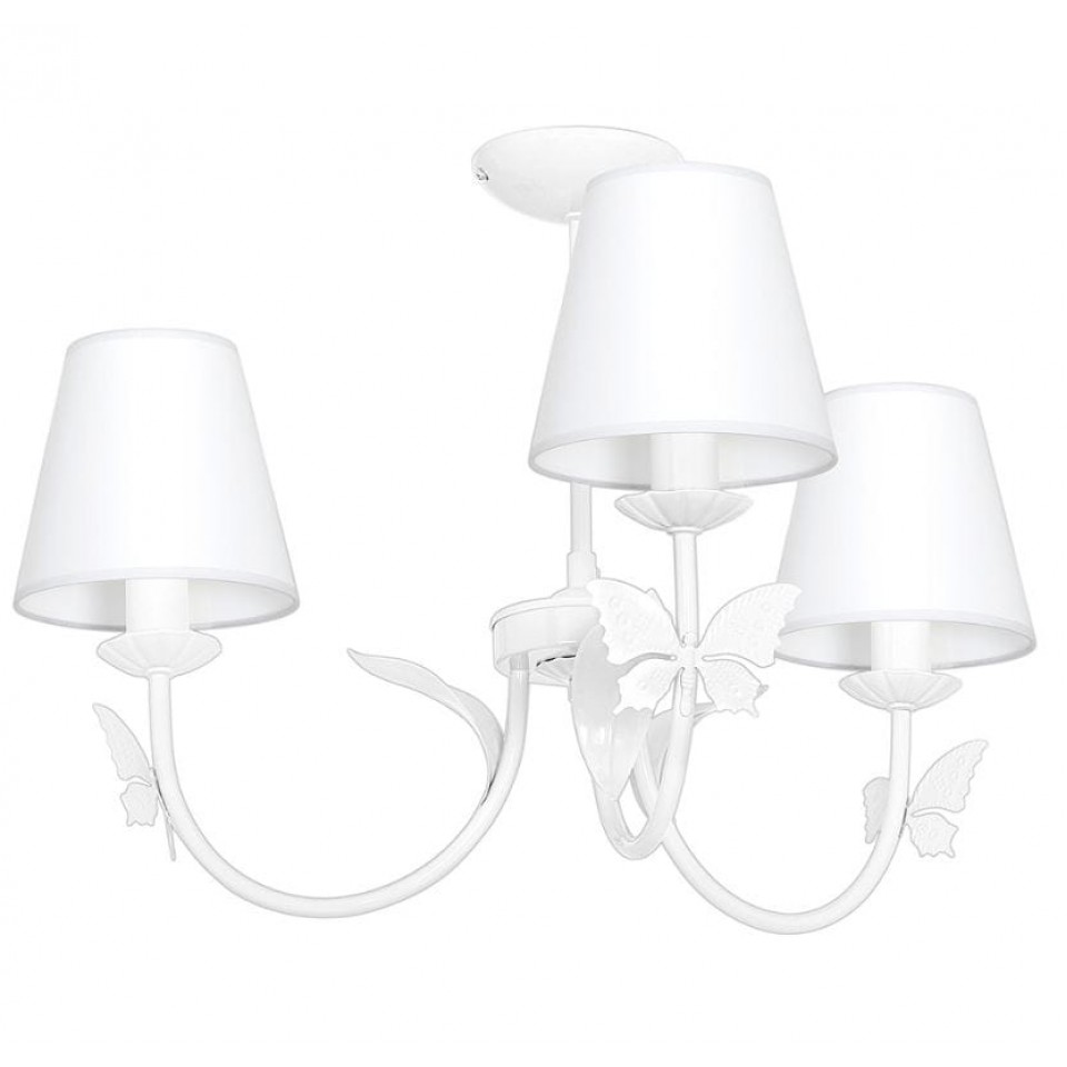 Kids Lamp with Butterfly White 3 bulbs Ε14