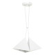 Metal Pendant Industrial Lamp Set (2xE27) White