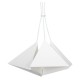 Metal Pendant Industrial Lamp Set (3xE27) White