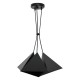 Metal Pendant Industrial Lamp Set (3xE27) Black