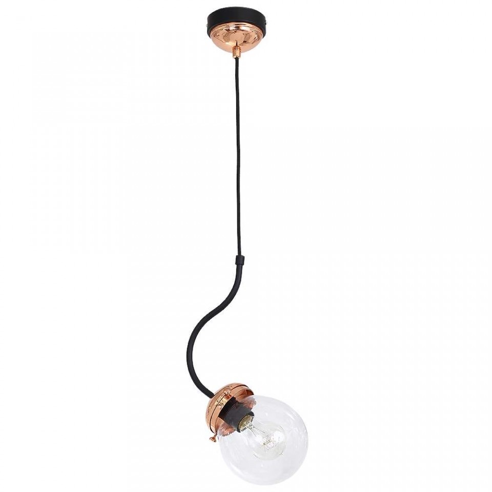 Hanging Lamp Natan with Glass Copper