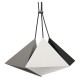 Metal Pendant Industrial Lamp Set Trichrome white/gray/black (3xE27)