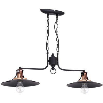 Hanging Industrial Metal Lamp Manta (2xE27)