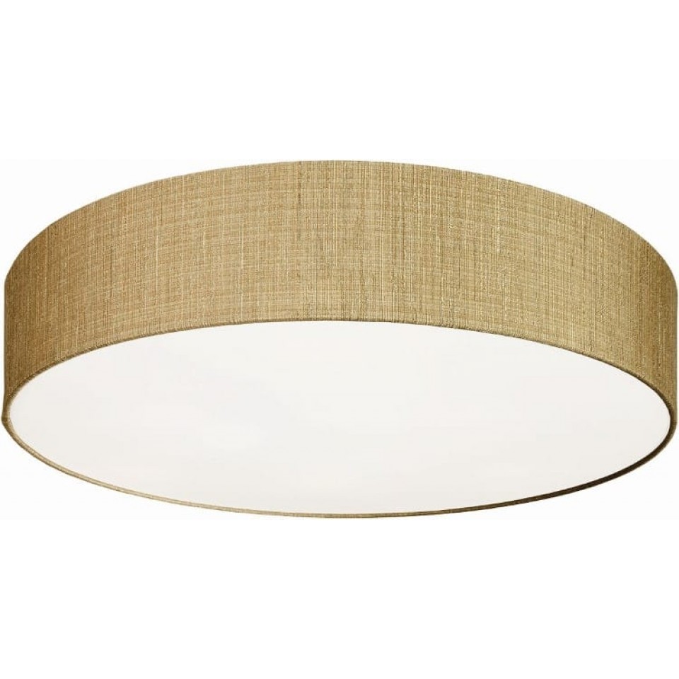 Modern Ceiling Lamp Turda Fabric Lampshade Gold