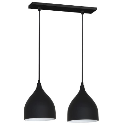 Metal Ceiling Lamp Noak Black (2xE27) 