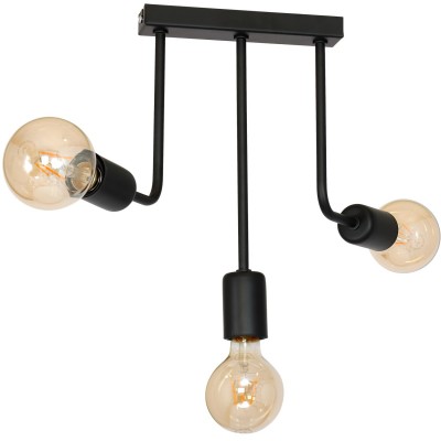 Hanging Lamp Candella Double Lamps Black