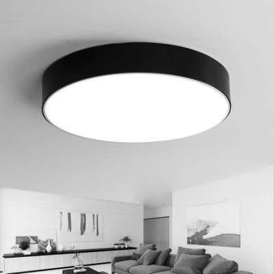 Ceiling Lamp 2xE27 30cm Black Metal Frame 