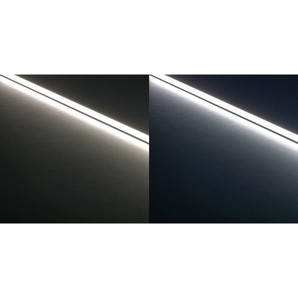 Χωνευτό Γραμμικό Φωτιστικό LED Paz 46W 112.8cm Λευκό/Μαύρο