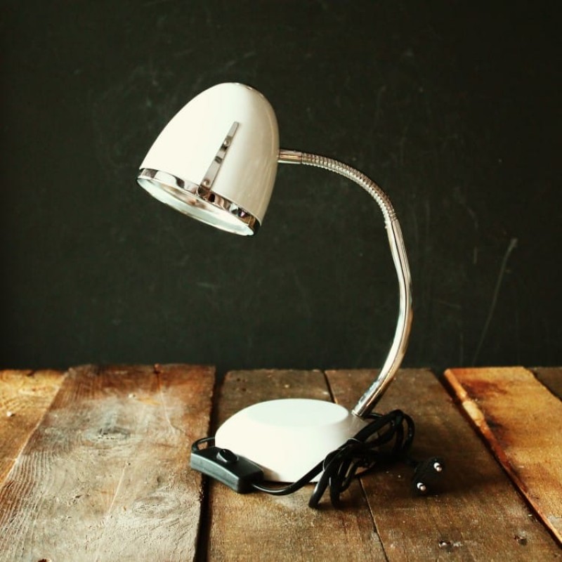  Pocatello White Table Lamp Spiral 