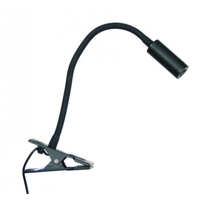 LED Table Lamp 3W Black for Hotel Room with Clamp