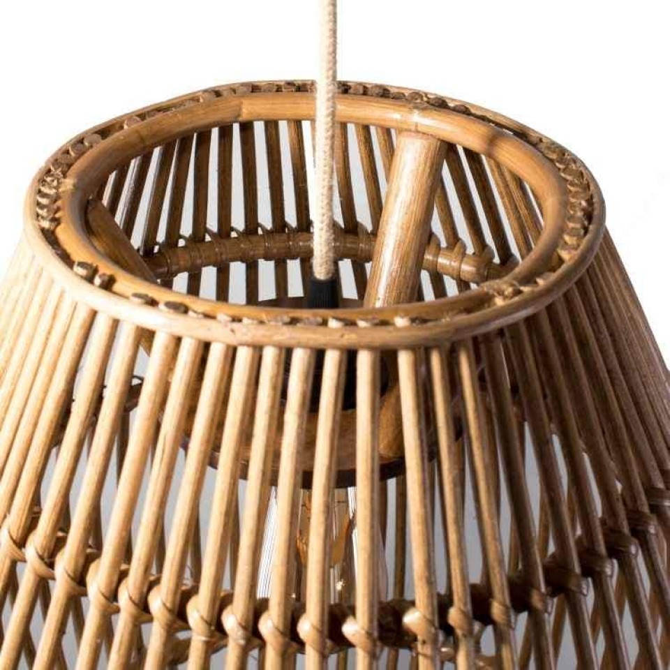 Boho Bamboo Lampshade Ratan Tibuk 40cm