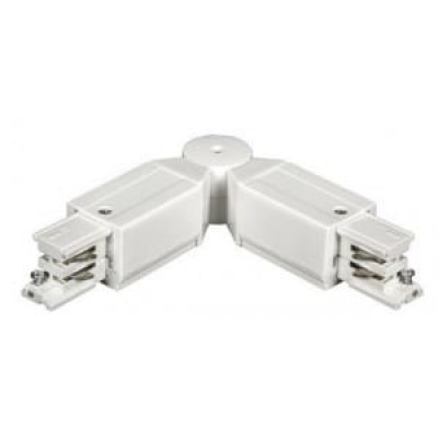 Adjustable Connector for 3-circuit track White / Black