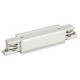Straight Connector for 3-circuit track White / Black