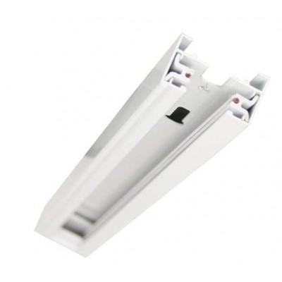 Single-phase recessed track for three-circuit main voltage 250V 16A White 1m/2m/3m