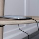 My Spot Side Table Dark Oak with USB by UMAGE