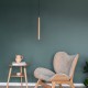 LED Spot Chimes Tall Oak Wooden Pendant Lamp by UMAGE