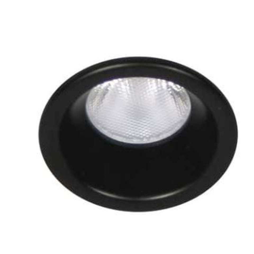 Χωνευτό LED Σποτ Στρογγυλό Mini Κινητό Beam Μαύρο GU10 10 μοίρες IP44