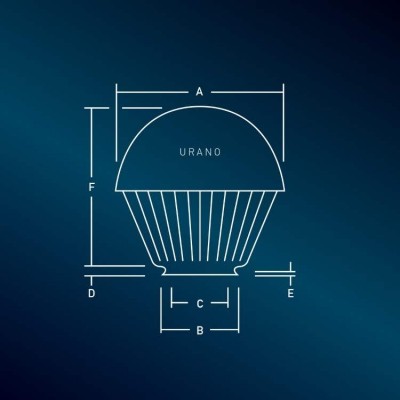 Urano Smoked Acrylic Globe