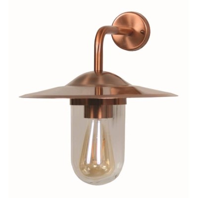 Wall Light Rebel IP44 Copper with Glass