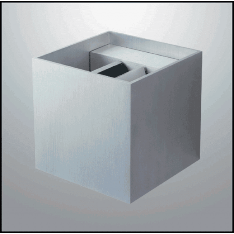 Wall Light with Beam Angle  BOX 646 LED  IP65 Silver or White