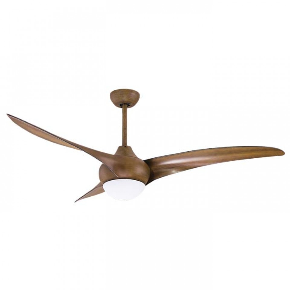 Ceiling Fan Levante with Light Brown LED 18W