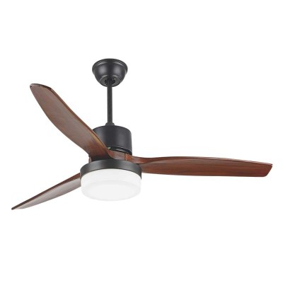 Ceiling Fan Ponente with Light Brown LED 18W