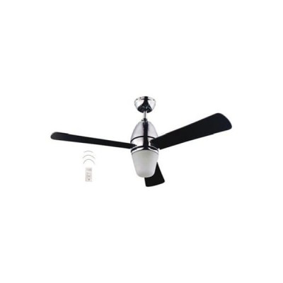 Ceiling fan with Lamp Nickel with control