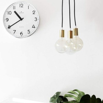 Minimal Modern Metal Pendant Lamp Gold 3xE27