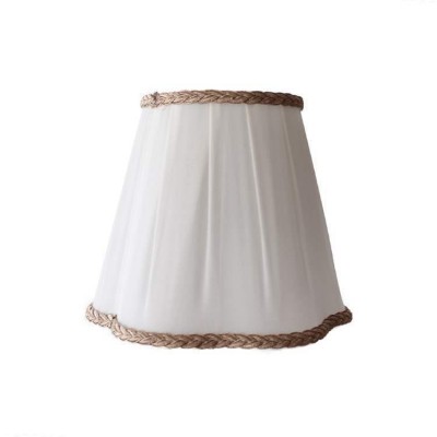 Handmade Lampshade 15cm E14 White Fabric