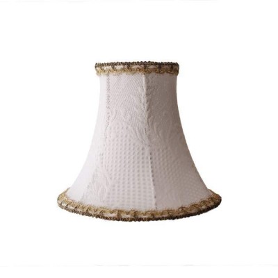 Handmade Lampshade 15cm E14 White Fabric