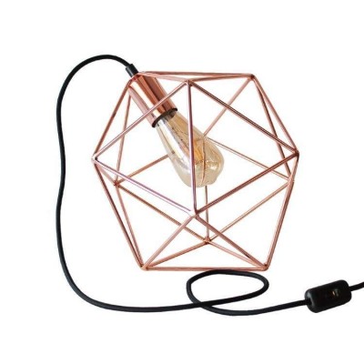 Polyhedron Handmade Pendant Light Copper Diamond | Decolight.gr 