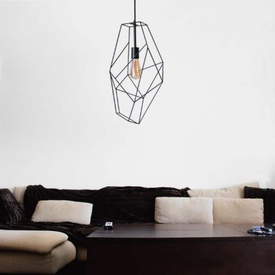 Polyhedron Handmade Ceiling Light Black