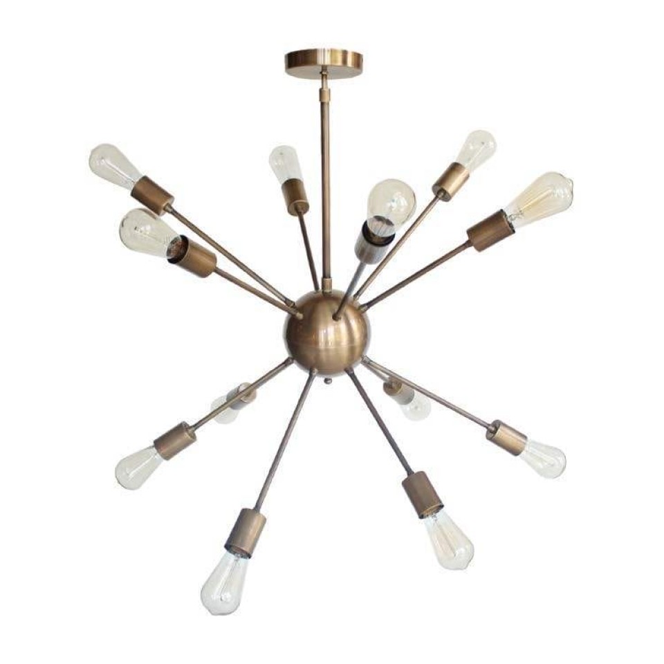 Sputnik Multi-Pendant Lamp Bronze with 12 bulbs