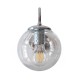 Curved Modern Wall Lamp with Glass Globe Hural