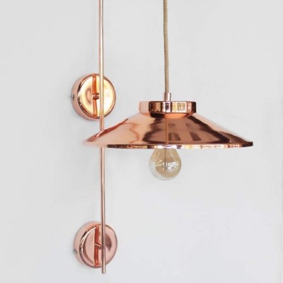 Handmade Vintage Metal Wall Lamp Copper