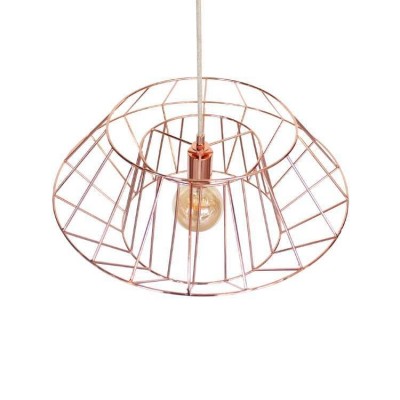 Hanging Lamp Copper Cage 45cm 