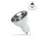 LED Λαμπτήρας GU10 6W 10μοίρες Στενή δέσμη Θερμό
