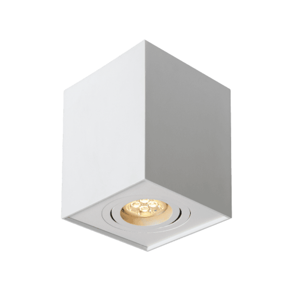 Chloe GU10 Τετράγωνο Κινητό Φωτιστικό Οροφής Λευκό