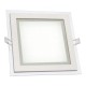 LED Recessed Spot Glass Fiale Eco Square White 18W