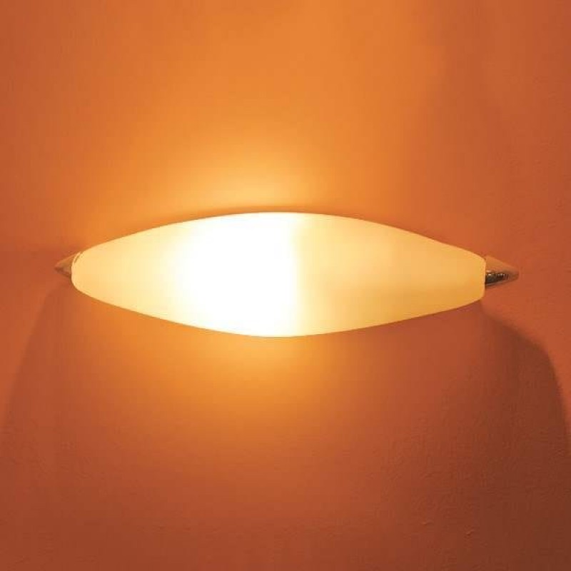 Bathroom Wall Lamp with Glass Laios E14 Inox