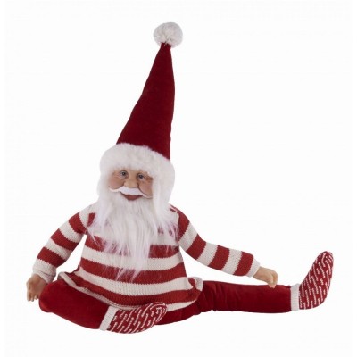 Christmas Decorative Plush Santa Claus Yoga Sitting 43x15x36 cm